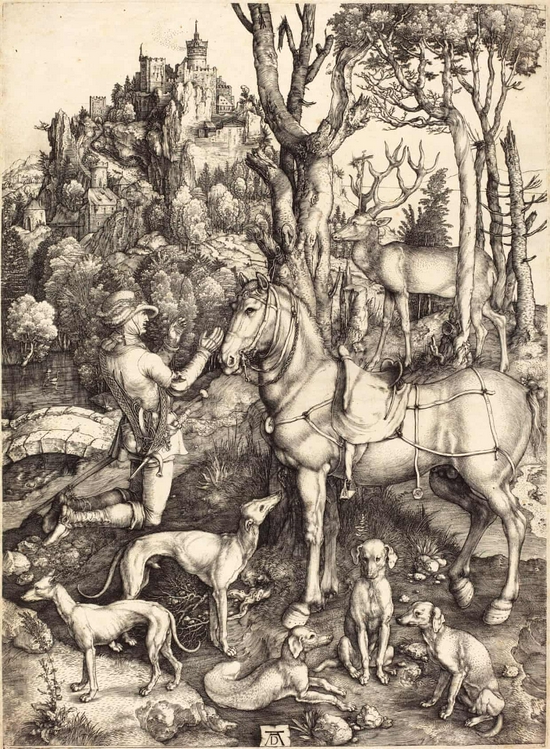  丢勒，《Saint Eustace》