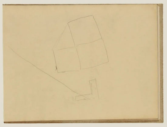 《抽象线条》，约1877年，埃德加·德加。The J。 Paul Getty Museum， 95.GD.35.29