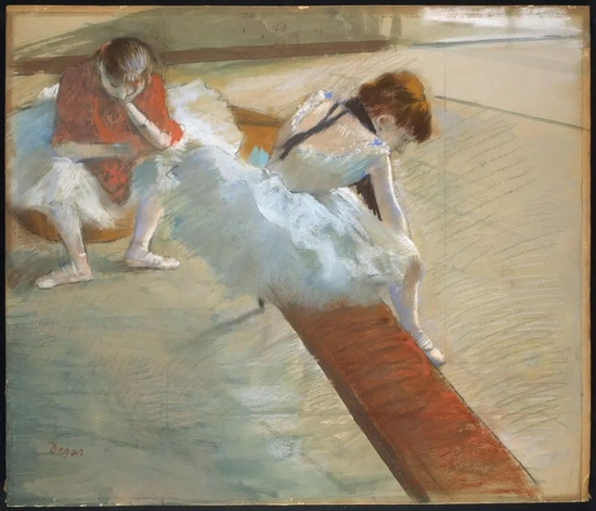 德加《休息的舞者》Dancers Resting，1881–1885