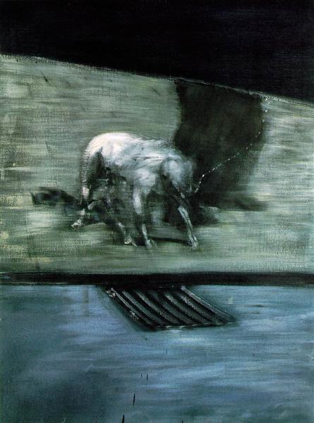 《人和狗》（Man With Dog），1953 弗朗西斯·培根