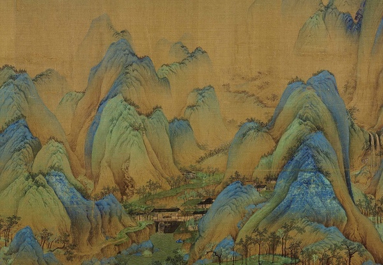 北宋 王希孟 《千里江山图》局部 故宫博物院藏