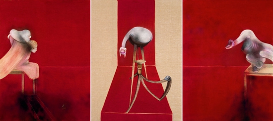 《三联画的第二版》（Second Version of Triptych）， 1944，1988 弗朗西斯·培根