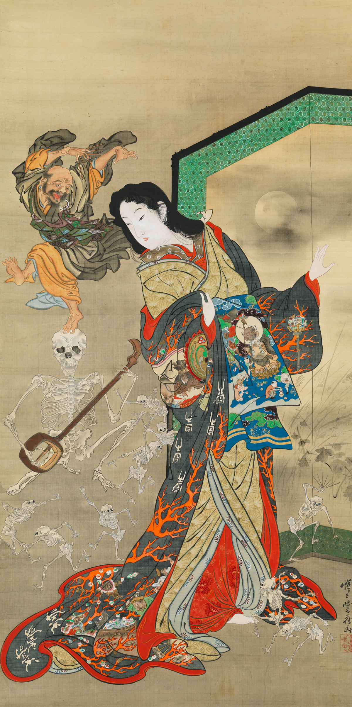 河锅晓斋，《地狱交际花》，1871-1889