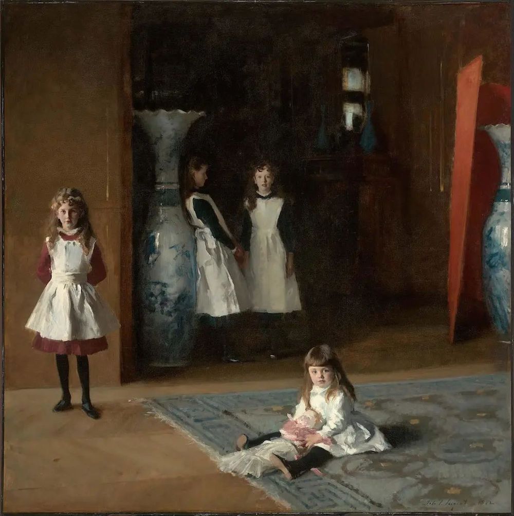 《爱德华·达利·博伊特的女儿们》，约翰·辛格·萨金特，1882年，布面油画