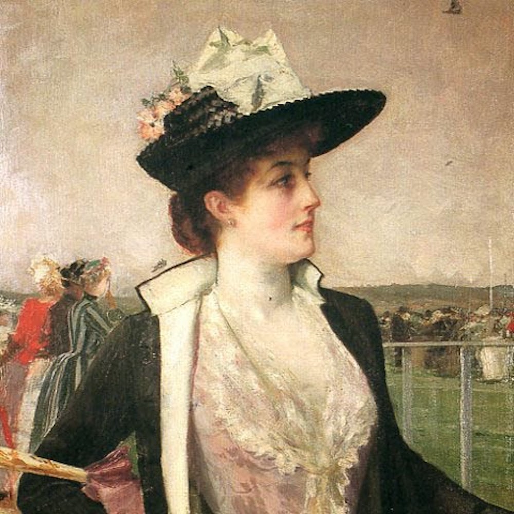《赛马场的女士》，胡安·卢纳，1889年，菲律宾阿亚拉博物馆 藏  