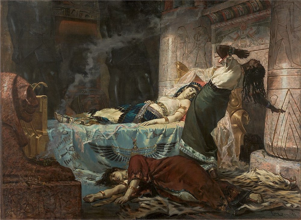 《克娄巴特拉之死》，胡安·卢纳，1881年，西班牙普拉多国家博物馆 藏