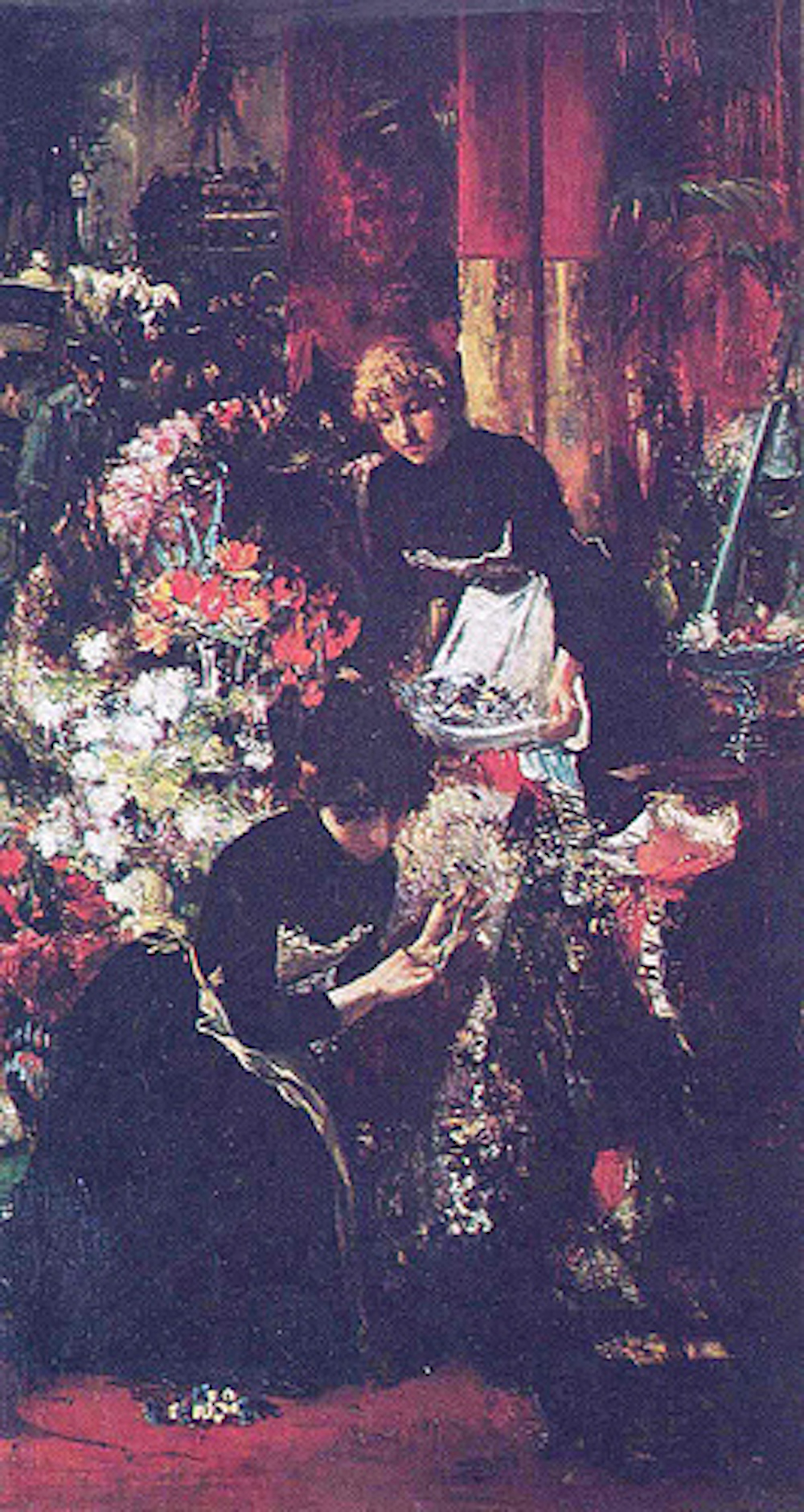 《街边花店》，胡安·卢纳，1885年，洛佩兹博物馆藏  菲律宾