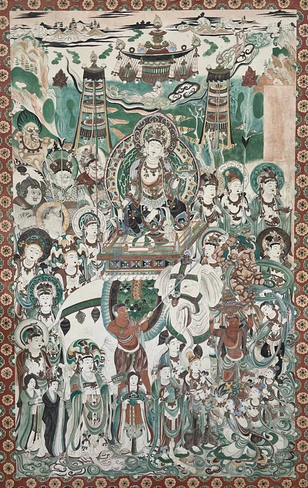 巨幅敦煌壁画作品网上获赞无数，冷门专业女研究生放弃了改行念头