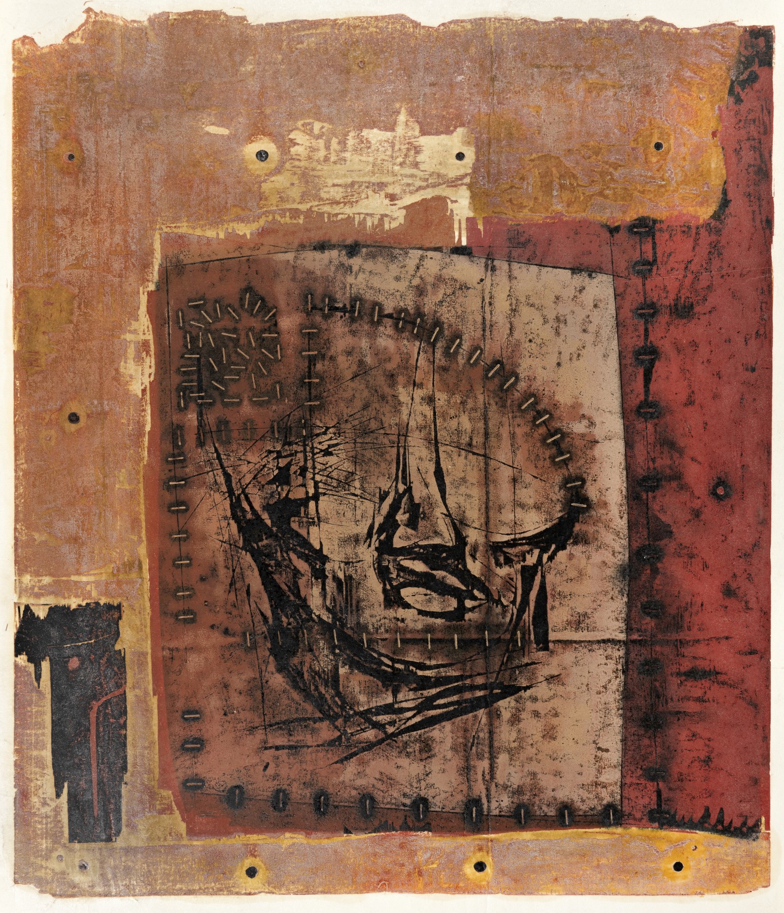 《红色》 59×67cm 套色木刻  杨锋  2004年