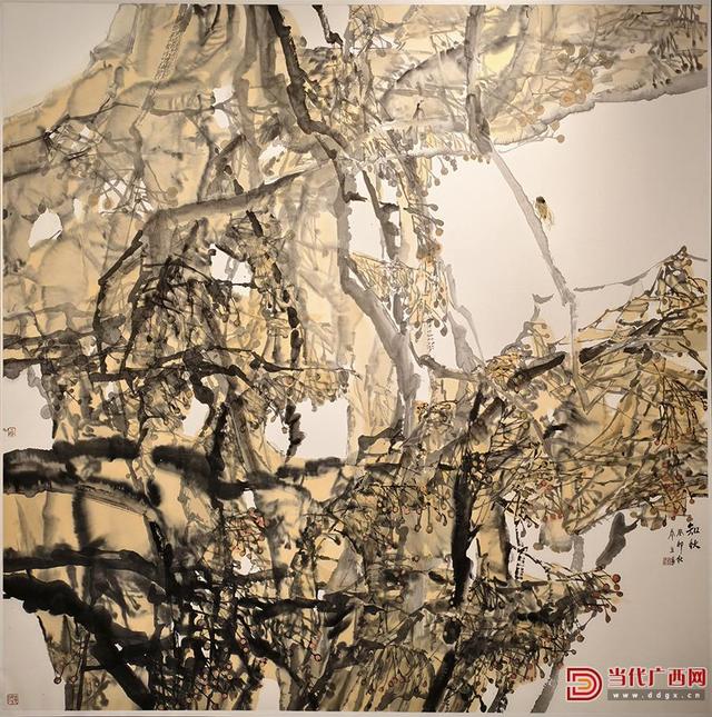 “自然的韵致——乔宜男中国画作品展”在广西书画院展出